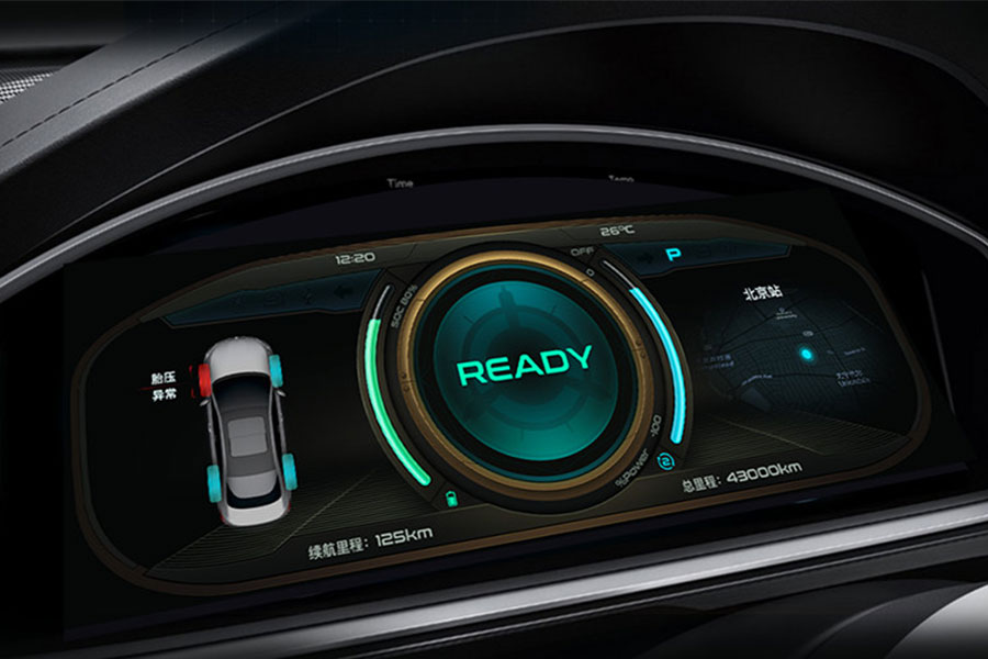 BAIC BJEV EX3 HMI experience innovative design